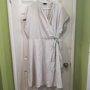 Midi dress fuax wrap